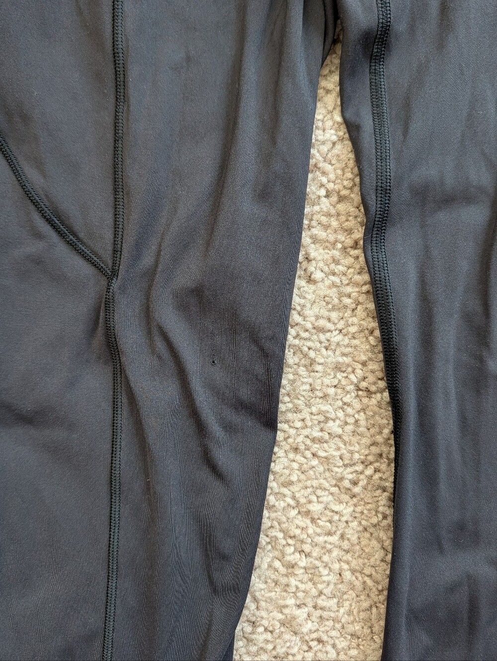 Lululemon Black Suede Fast and Free High-Rise Tight 28" Inseam Leggings Size 4 - Picture 9 of 16